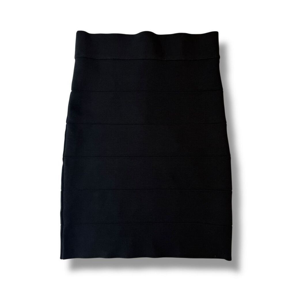 Bebe Women's Black Bandage Skirt Size Medium - Picture 2 of 6